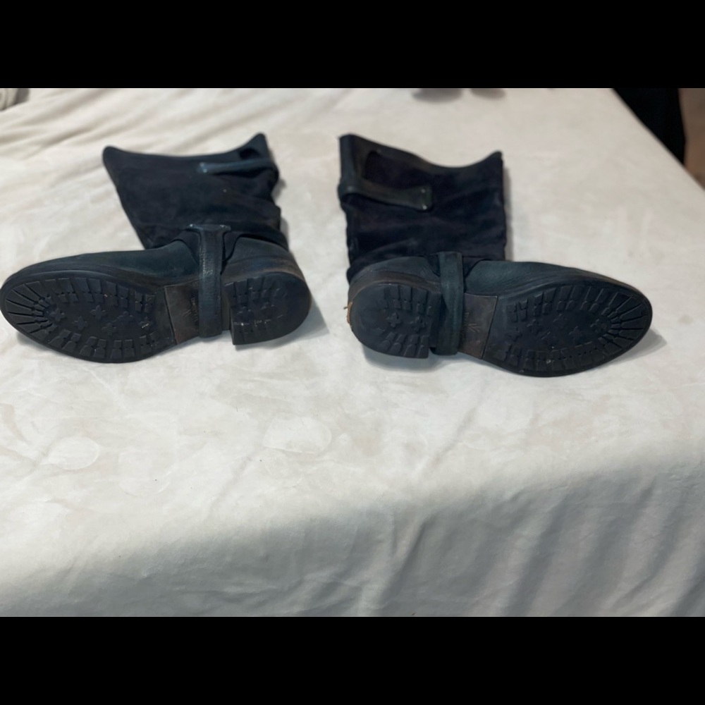 Vera Wang Leather & Suede Boots - Picture 6 of 7